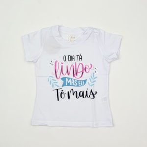 Blusa infantil dia tá lindo