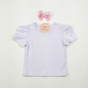 Blusa infantil princesa branca