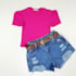 Blusa infantil princesa pink