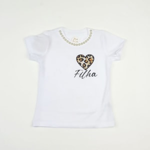 Blusa tal filha coração