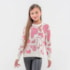 Blusa tricot infantil corações off