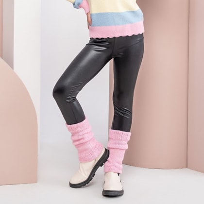 Legging Preta Legging Saia Infantil Calça Legging Infantil Básica