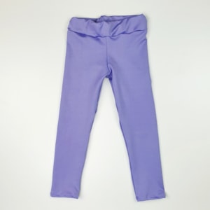 Calça legging infantil lilás