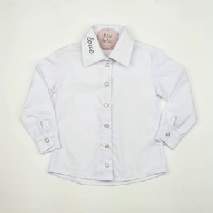 Camisa social infantil branca