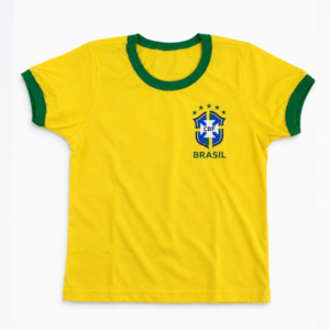 Camiseta Infantil Brasil Algodão