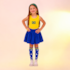 Conjunto Infantil Brasil Regata Bandeira