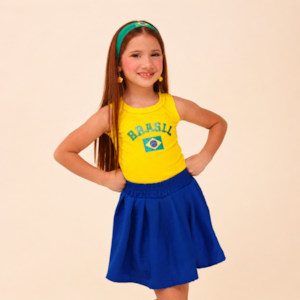 Conjunto Infantil Brasil Regata BRA