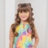 Conjunto infantil colorido candy com capuz