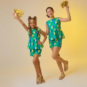 Conjunto Infantil Copa Corações