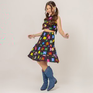 Conjunto Infantil Junino Bandeirinhas