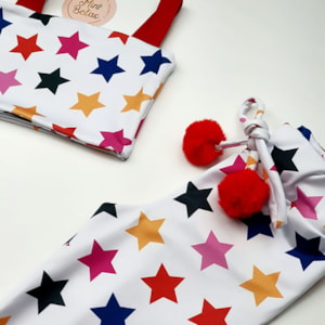 Conjunto infantil top e calça estrelas