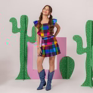 Conjunto Infantil Xadrez Gabriela