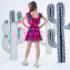 Conjunto Infantil Xadrez Pink Preto