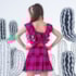 Conjunto Infantil Xadrez Pink Preto