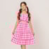 Conjunto Infantil Xadrez Rosa