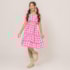 Conjunto Infantil Xadrez Rosa
