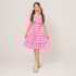 Conjunto Infantil Xadrez Rosa