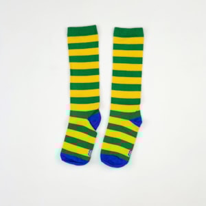 Meia infantil copa do mundo listrada Meia infantil copa do mundo listrada