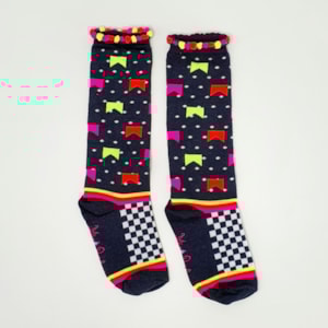 Meia infantil junina neon Meia infantil junina neon