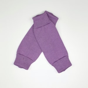 Polaina tricot infantil lilás Polaina tricot infantil lilás