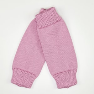 Polaina tricot infantil rose