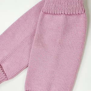 Polaina tricot infantil rose