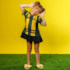 PRE-VENDA Vestido Infantil Copa Listrado