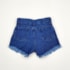 Short jeans infantil florido