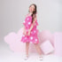 Vestido infantil babado estrelas