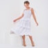 Vestido infantil branco babados