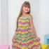 Vestido infantil colorido happy