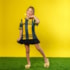 Vestido Infantil Copa Listrado