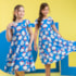 Vestido infantil Hello Kit Azul