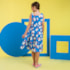 Vestido infantil Hello Kit Azul