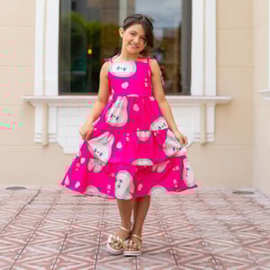 Vestido infantil Labubu