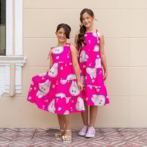 Vestido infantil Labubu