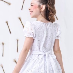 Vestido infantil Laise Branco