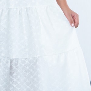 Vestido infantil Laise Branco Festa