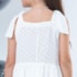 Vestido infantil Laise Branco Festa