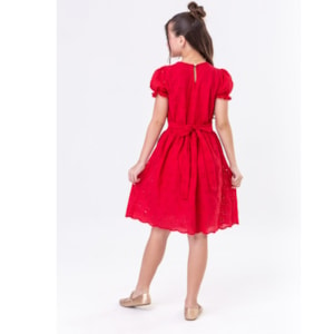 Vestido infantil Laise Vermelho