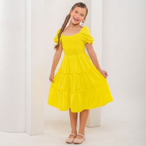 Vestido infantil lima rodado