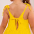 Vestido infantil longo amarelo sol