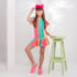 Vestido infantil pop it pompom