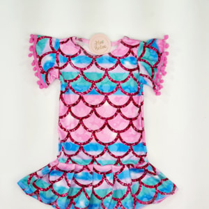 Vestido infantil sereia