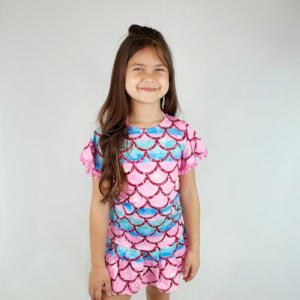 Vestido infantil sereia