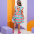 Vestido infantil sol com babado