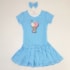 Vestido infantil sorvete azul