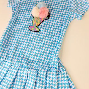 Vestido infantil sorvete azul