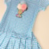 Vestido infantil sorvete azul