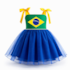 Vestido Infantil Tule Brasil
